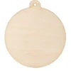 Drewniana zawieszka - Simply Crafting - bombka kółko, 9 cm