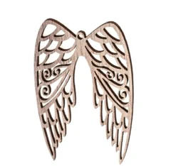 Drewniane kształty Skrzydła - DpCraft - naturalne, 6 cm, 9 szt.