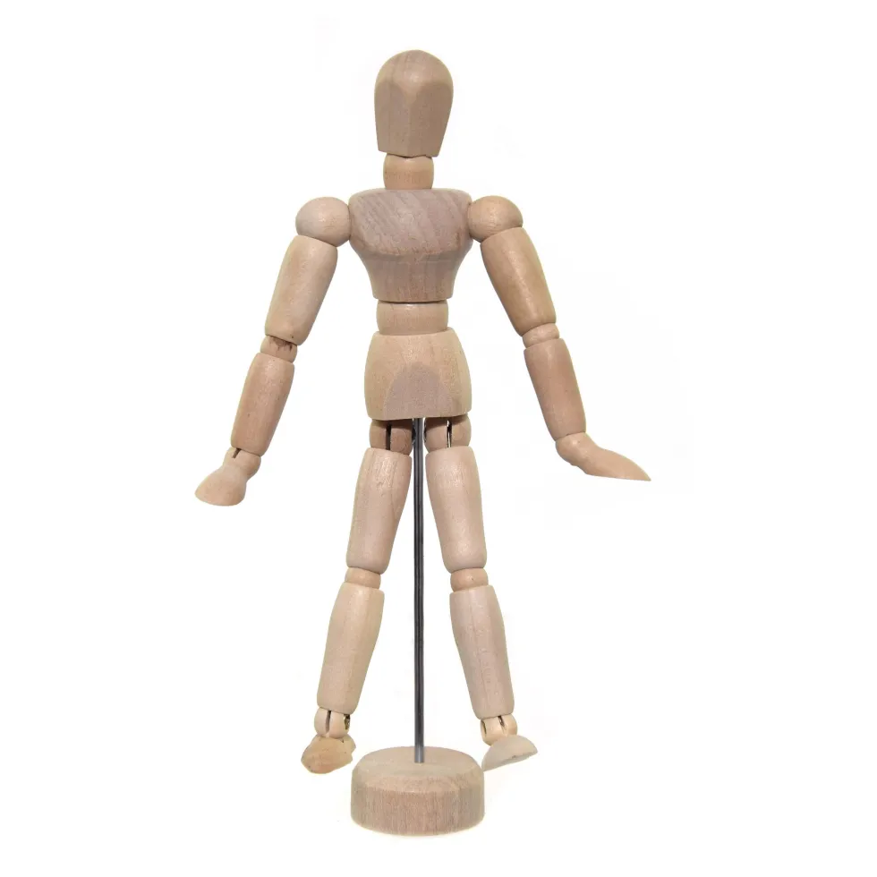 Drewniany manekin do nauki rysunku - Lefranc & Bourgeois - 12 cm