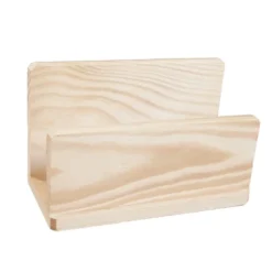 Drewniany stojak na listy, serwetki - 15 x 9 x 7 cm