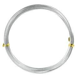 Drucik florystyczny metalowy - srebrny 1,5 mm x 5 m