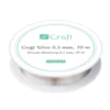 Drucik metalowy 0,3 mm - DpCraft - srebrny, 20 m