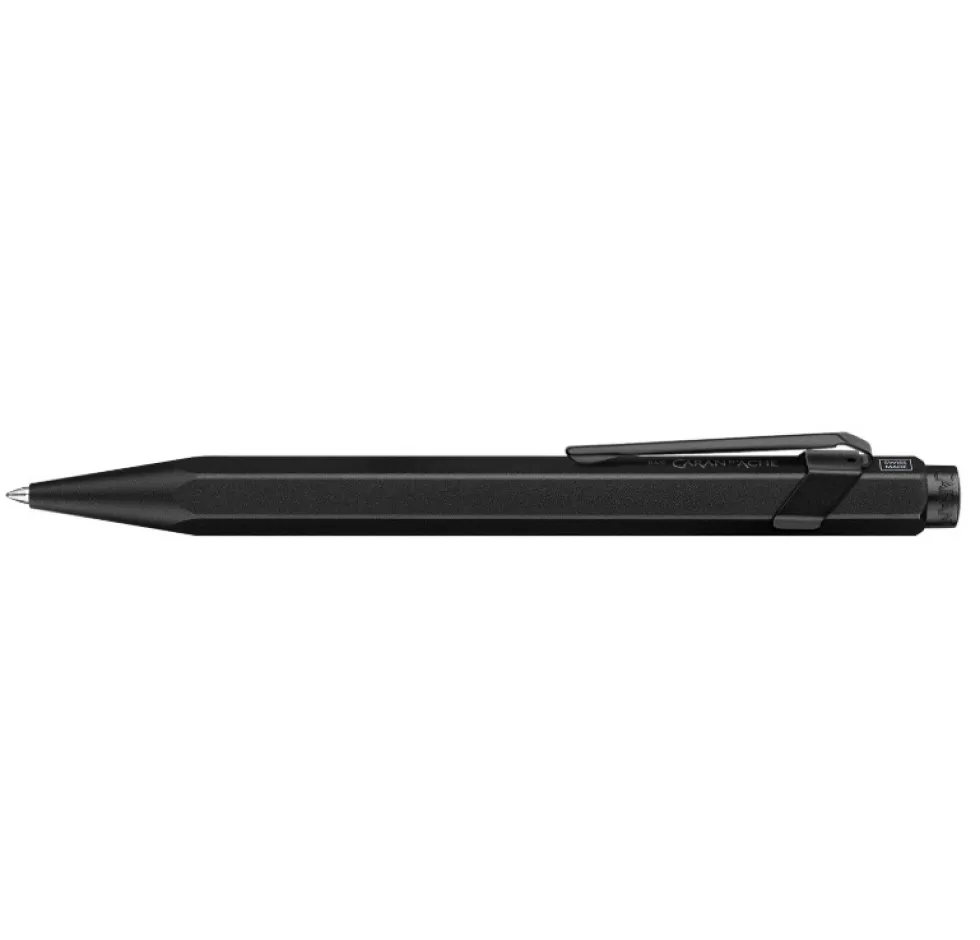 Długopis 849 Black Code XL z etui - Caran d'Ache - Black
