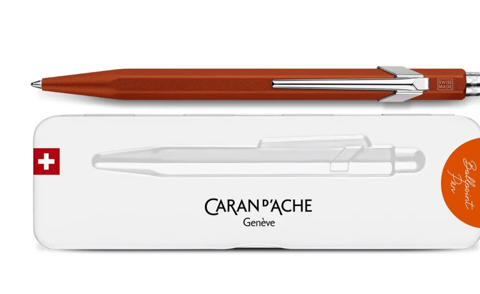 Długopis 849 Colormat-X z etui - Caran d'Ache - Orange