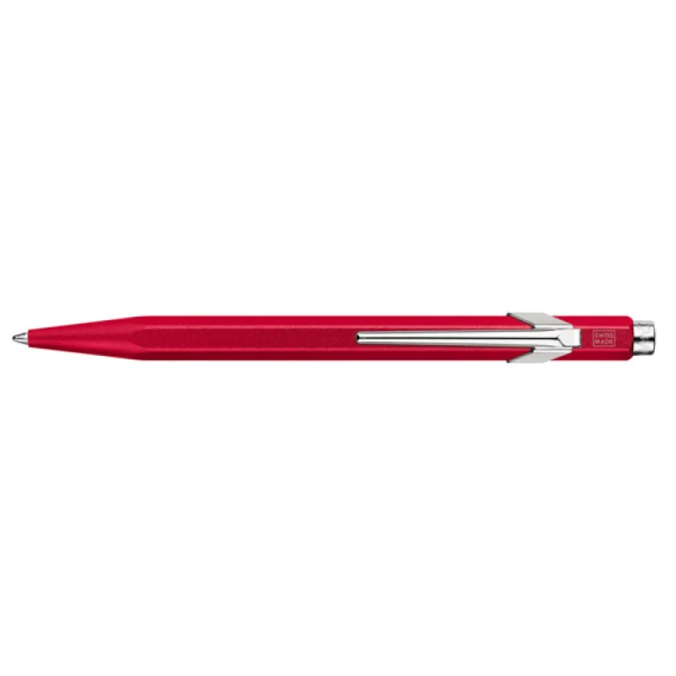 Długopis 849 Colormat-X z etui - Caran d'Ache - Red
