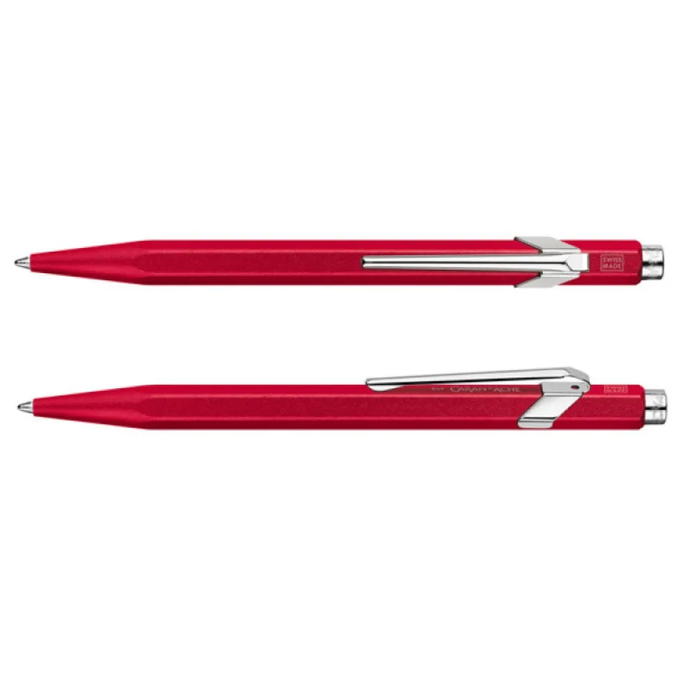 Długopis 849 Colormat-X z etui - Caran d'Ache - Red