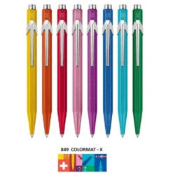 Długopis 849 Colormat-X z etui - Caran d'Ache - Turquoise