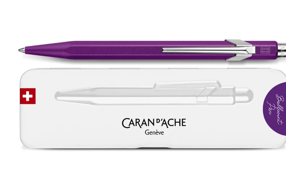 Długopis 849 Colormat-X z etui - Caran d'Ache - Violet