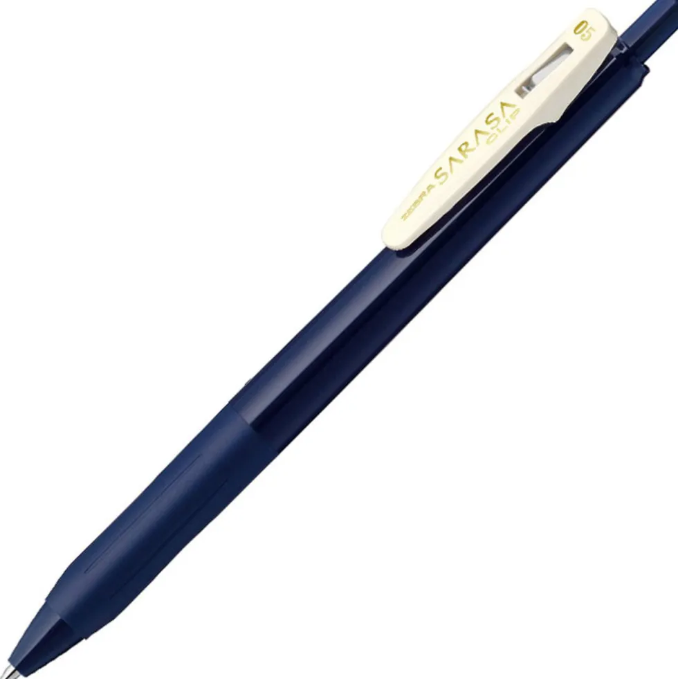 Długopis żelowy Sarasa Clip - Zebra - Vintage Dark Blue, 0,5 mm