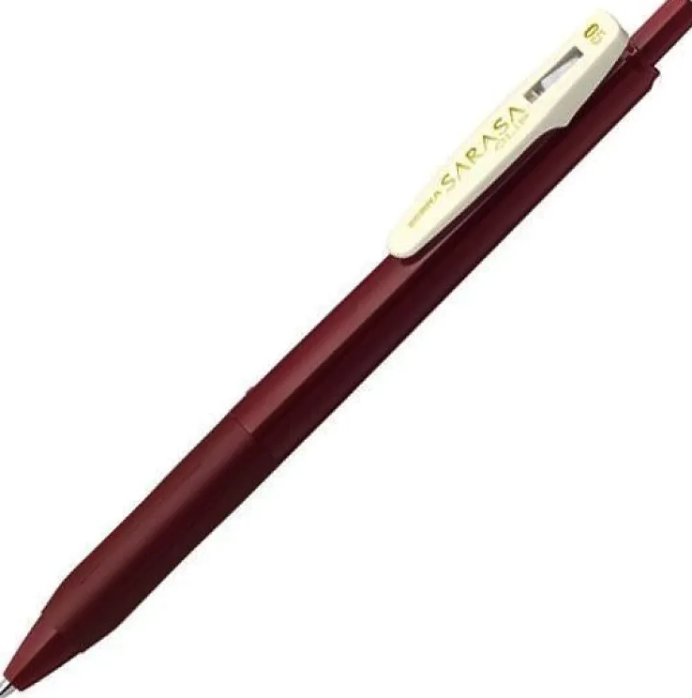 Długopis żelowy Sarasa Clip - Zebra - Vintage Red, 0,5 mm