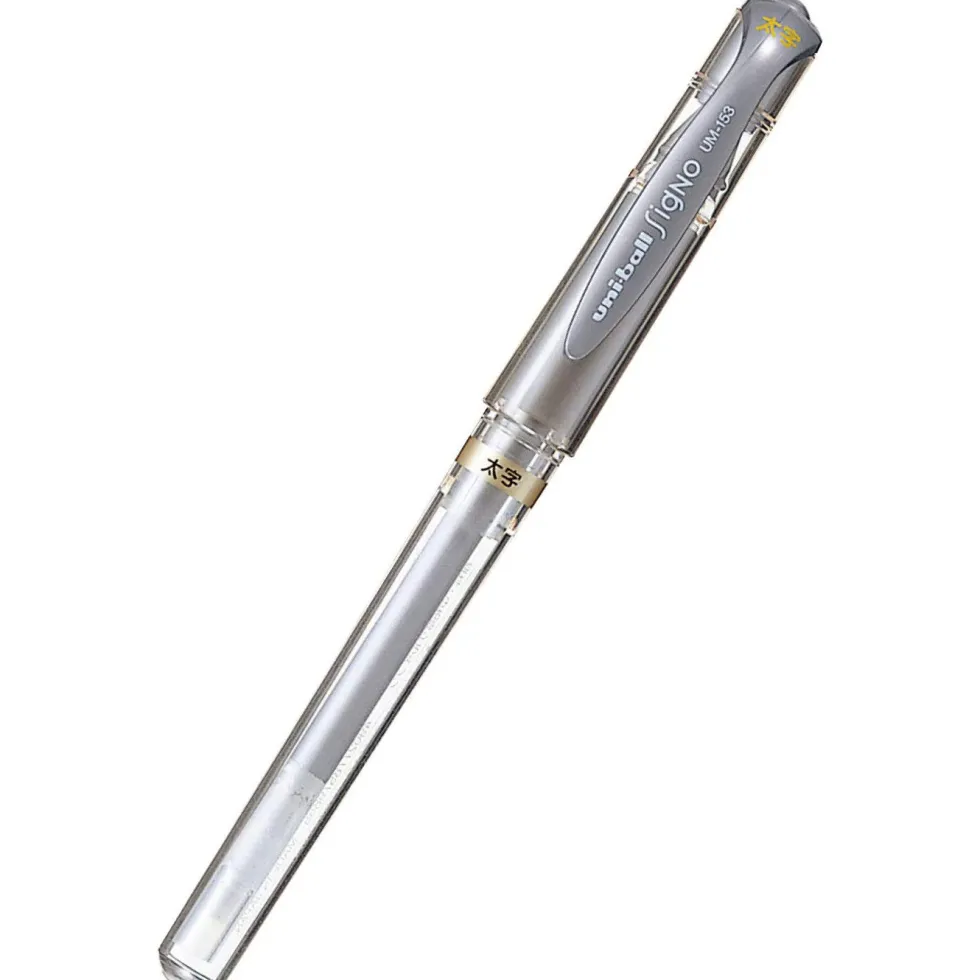 Długopis żelowy Signo UM-153 - Uni - srebrny, 1 mm