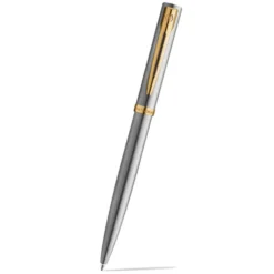 Długopis Impression - Waterman - Steel Gold Trim