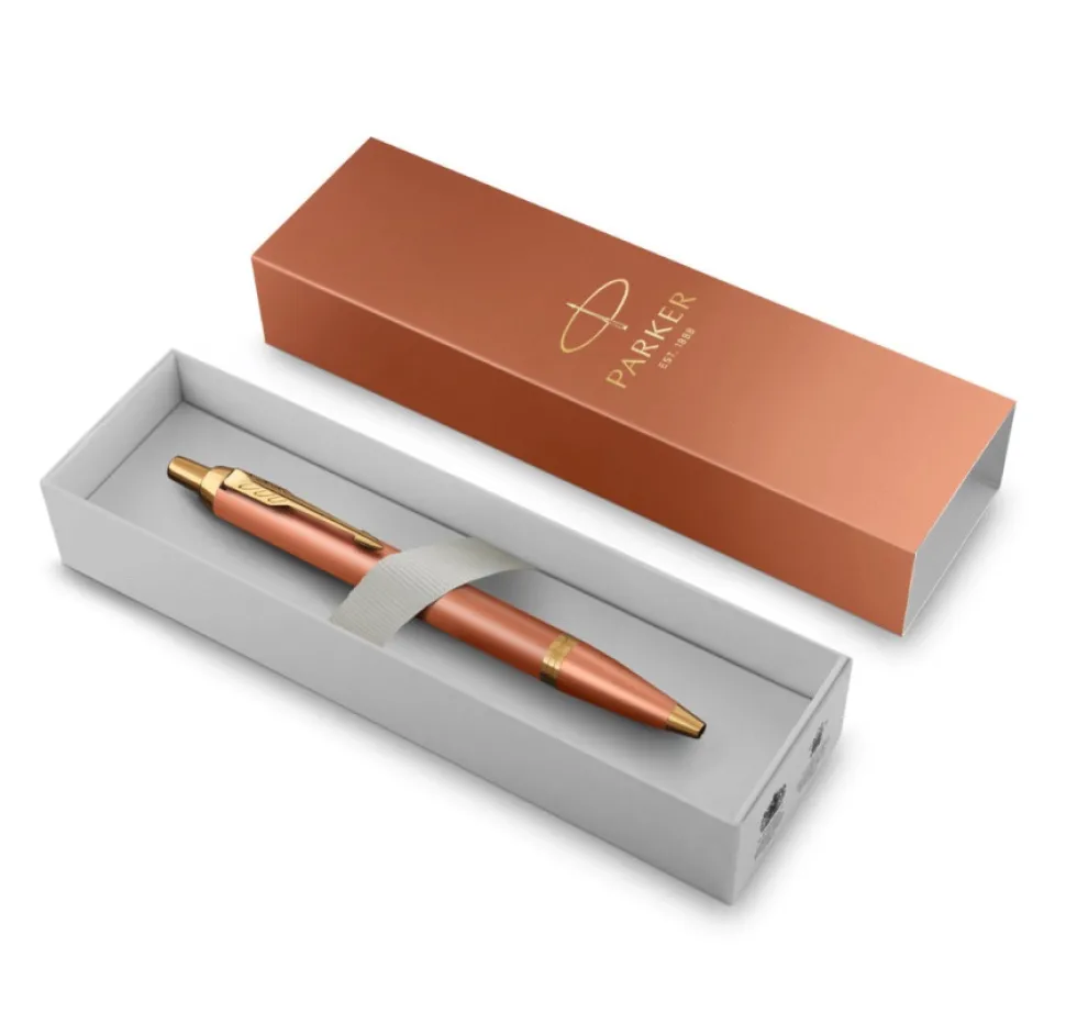 Długopis IM Rituals w etui - Parker - Orange & Gold Trim