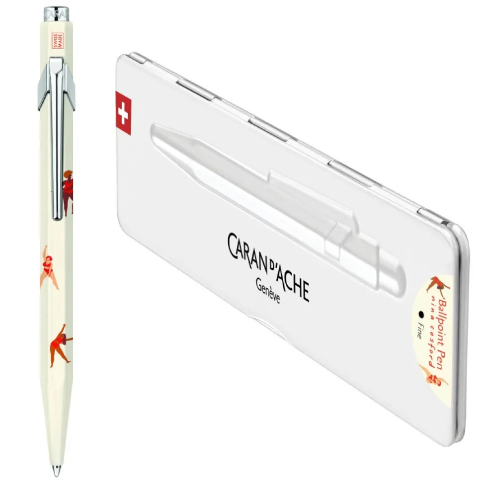 Długopis 849 Nina Cosford z etui - Caran d'Ache - Beige