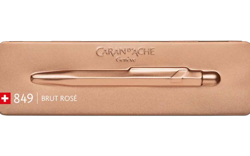 Długopis 849 PopLine z etui - Caran d'Ache - Brut Rose