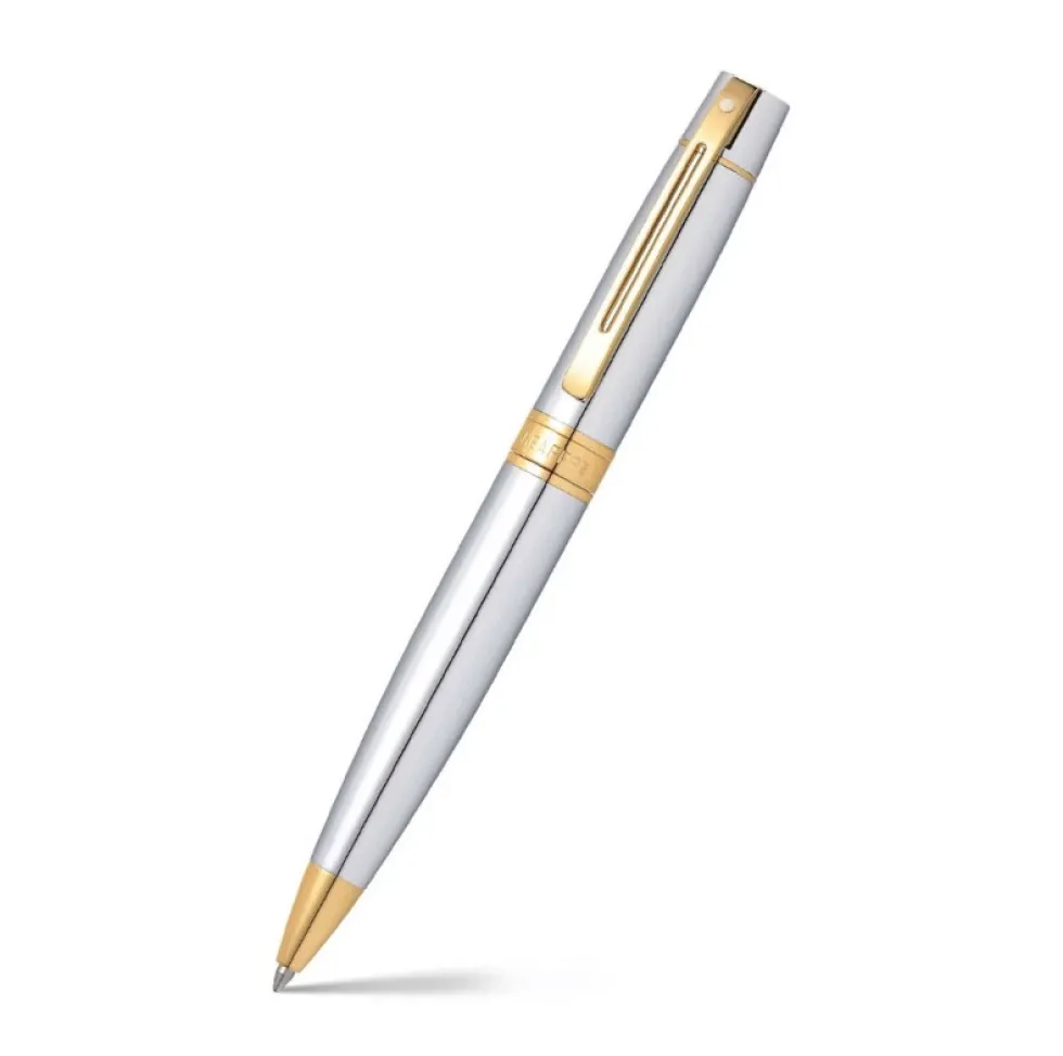 Długopis 300 - Sheaffer - Bright Chrome Gold Trim