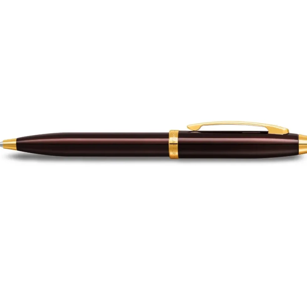Długopis 100 - Sheaffer - Coffee Brown Gold Trim