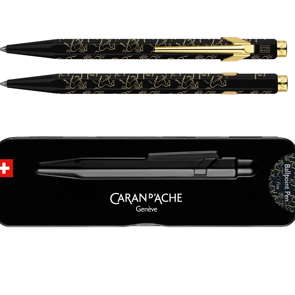 Długopis 849 Year of The Horse w etui - Caran d'Ache - czarny