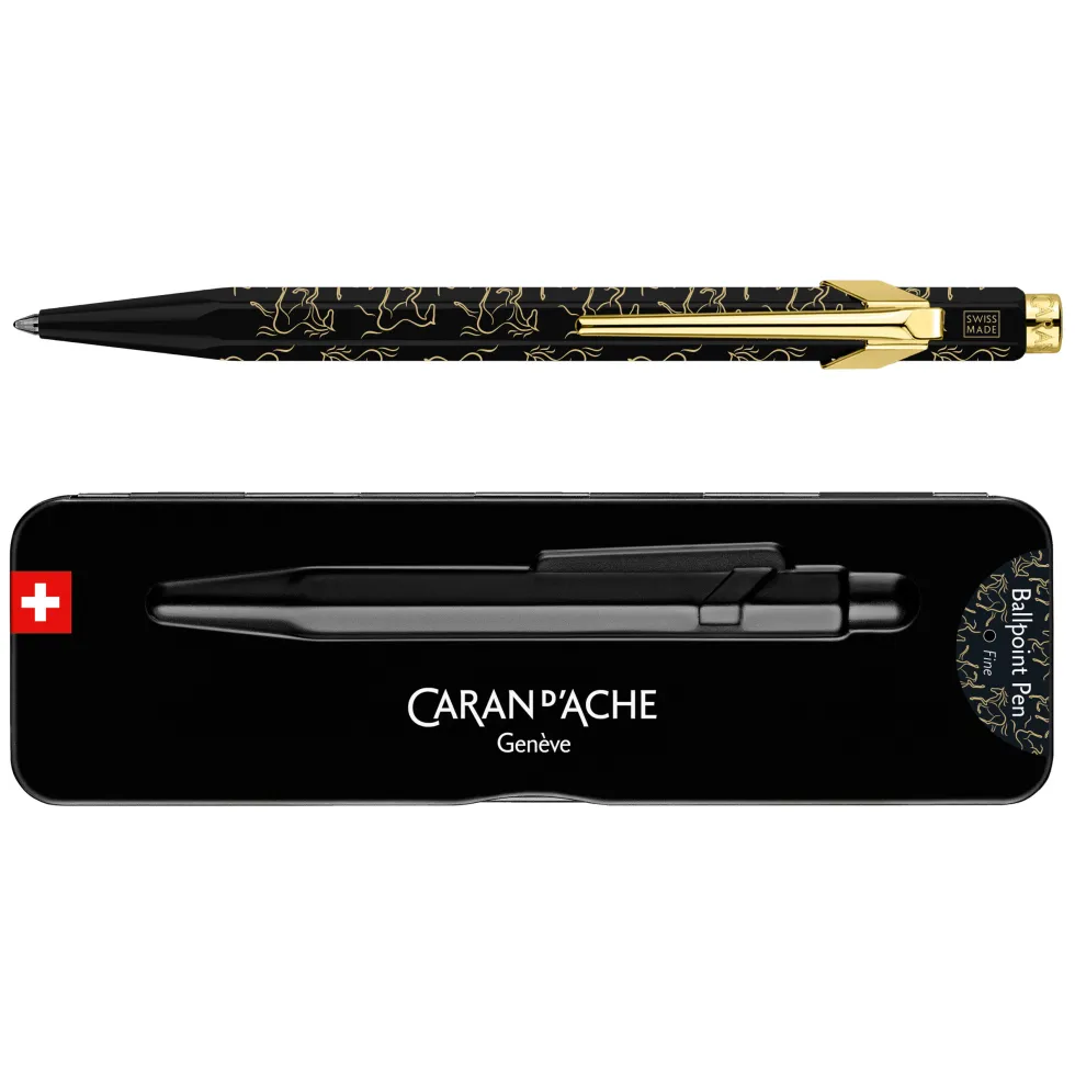 Długopis 849 Year of The Horse w etui - Caran d'Ache - czarny