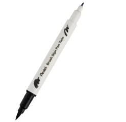 Dwustronny pisak pędzelkowy Brush Sign Pen Twin - Pentel - czarny