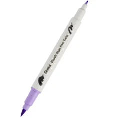 Dwustronny pisak pędzelkowy Brush Sign Pen Twin - Pentel - heliotrop
