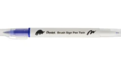 Dwustronny pisak pędzelkowy Brush Sign Pen Twin - Pentel - niebieski