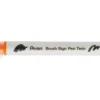 Dwustronny pisak pędzelkowy Brush Sign Pen Twin - Pentel - ochra