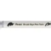 Dwustronny pisak pędzelkowy Brush Sign Pen Twin - Pentel - srebrnoszary
