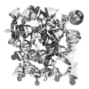 Dzwoneczki ozdobne, metalowe - DpCraft - srebrne, 30 szt.