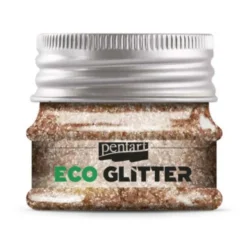 Eko brokat sypki Eco Glitter - Pentart - różowe złoto, drobny, 15 g