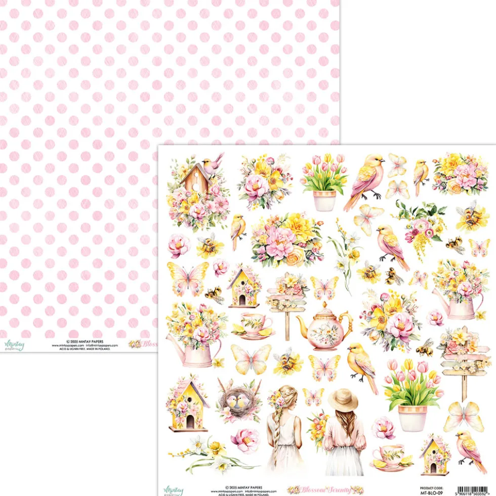 Elementy do wycinania 30,5 x 30,5 cm - Mintay - Blossom Serenity