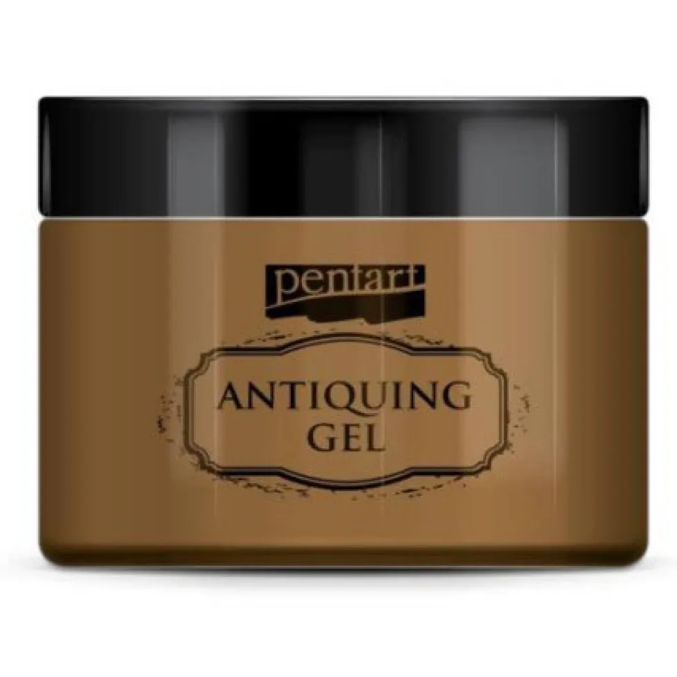 Żel postarzający Antiquing Gel - Pentart - ochra, 150 ml