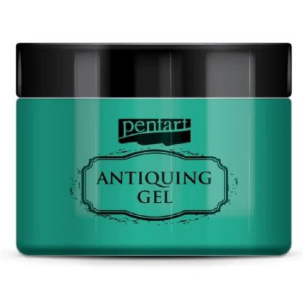 Żel postarzający Antiquing Gel - Pentart - zielona patyna, 150 ml
