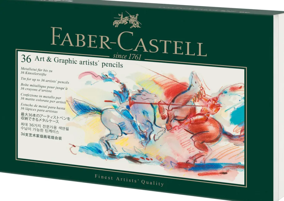 Etui metalowe, piórnik na kredki Art & Graphic - Faber-Castell