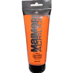Farba akrylowa Acrilico - Maimeri - 052, Brilliant Orange, 200 ml