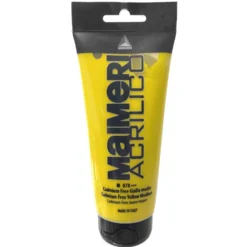 Farba akrylowa Acrilico - Maimeri - 078, Cadmium Free Yellow Medium, 200 ml