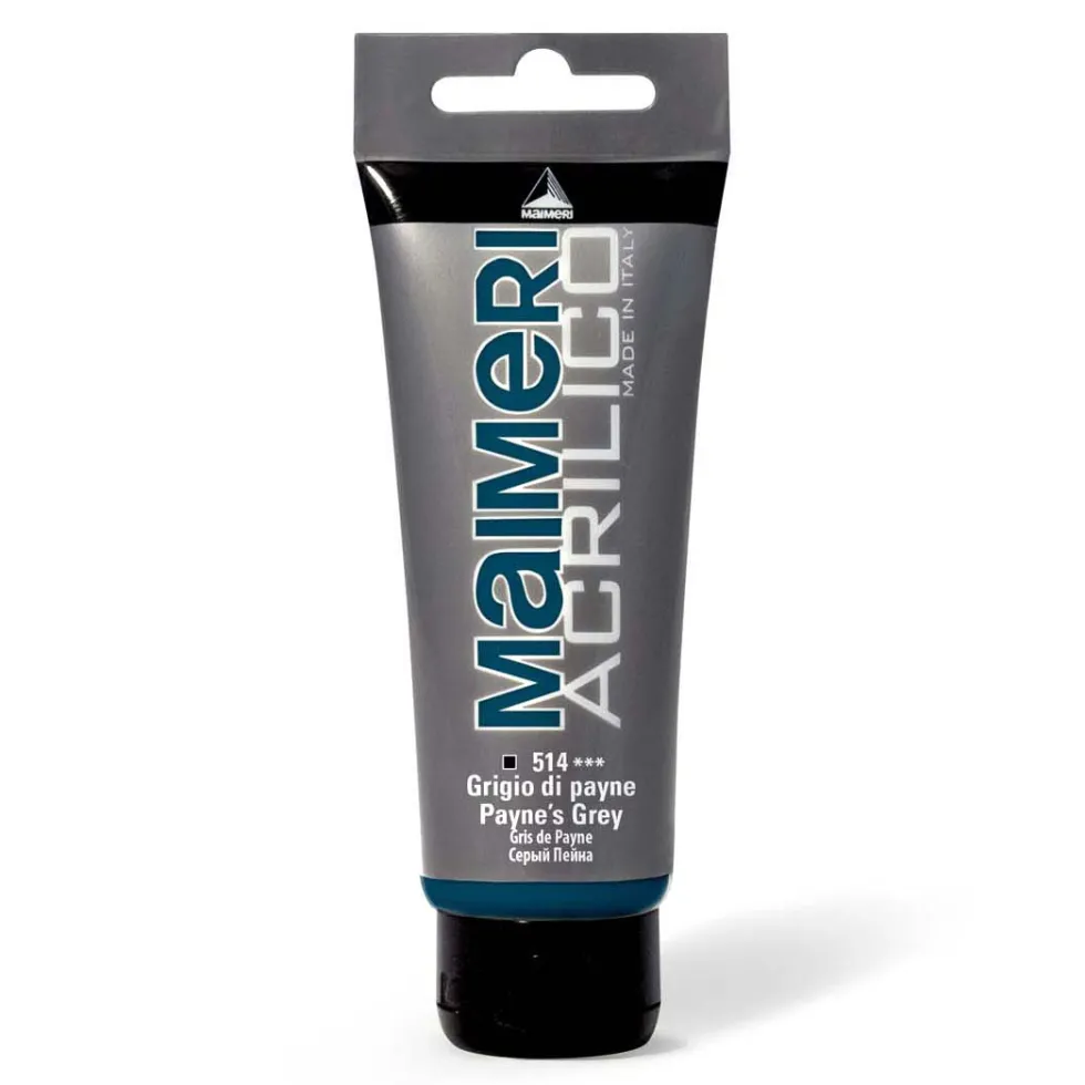 Farba akrylowa Acrilico - Maimeri - 514, Payne's Grey, 200 ml