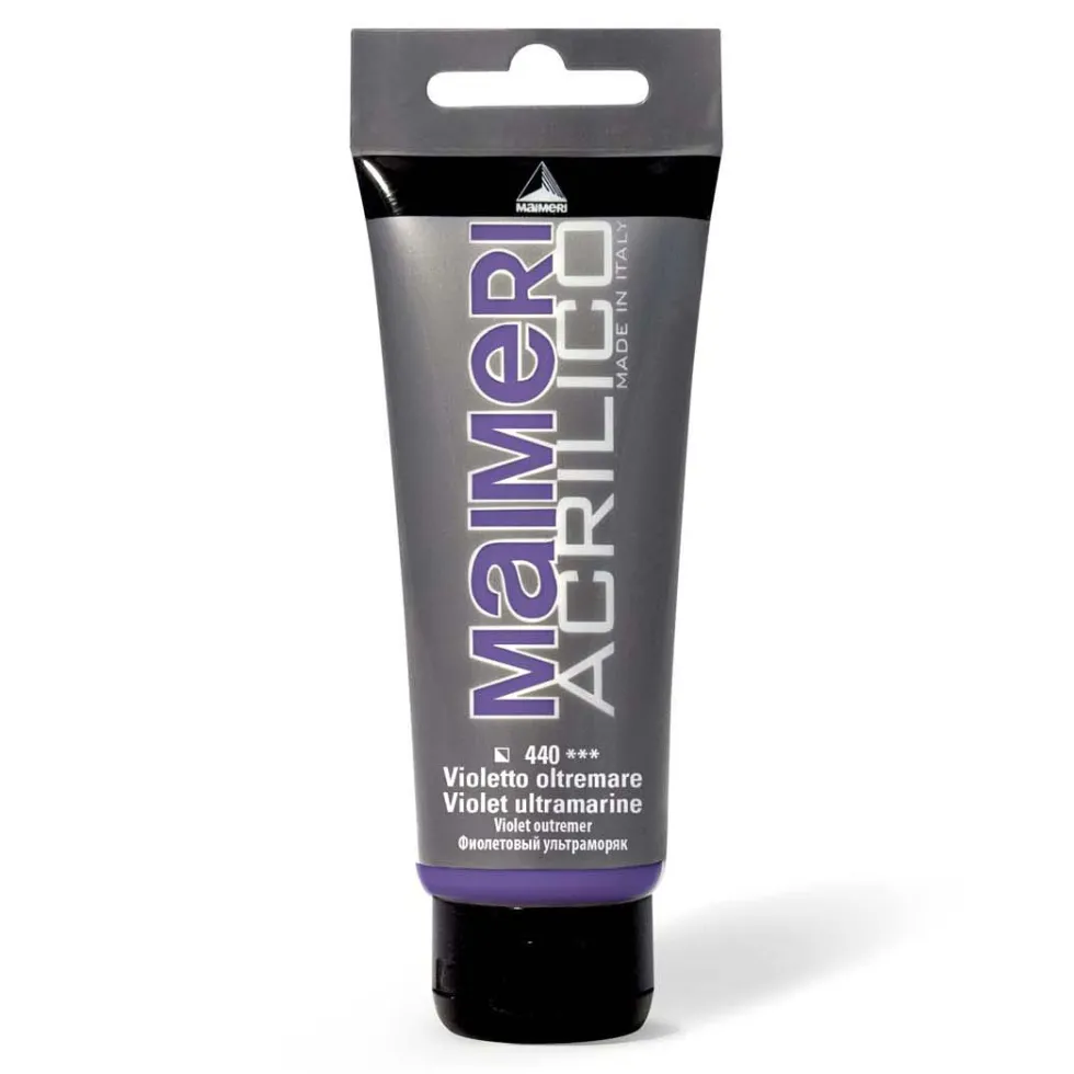 Farba akrylowa Acrilico - Maimeri - 440, Violet Ultramarine, 200 ml
