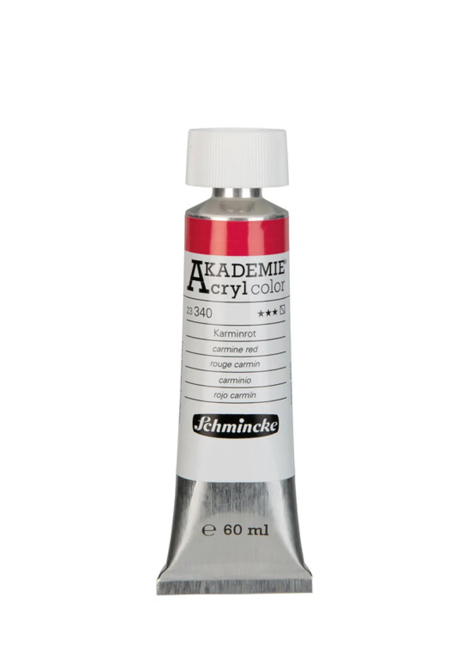 Farba akrylowa Akademie - Schmincke - 340, Carmine Red, 60 ml