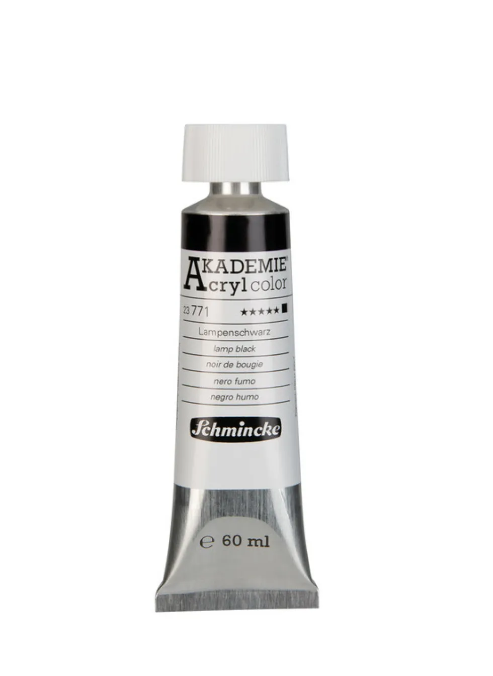 Farba akrylowa Akademie - Schmincke - 771, Lamp Black, 60 ml