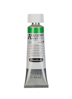 Farba akrylowa Akademie - Schmincke - 554, Permanent Green, 60 ml