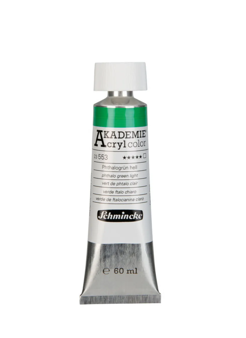 Farba akrylowa Akademie - Schmincke - 553, Phthalo Green Light, 60 ml