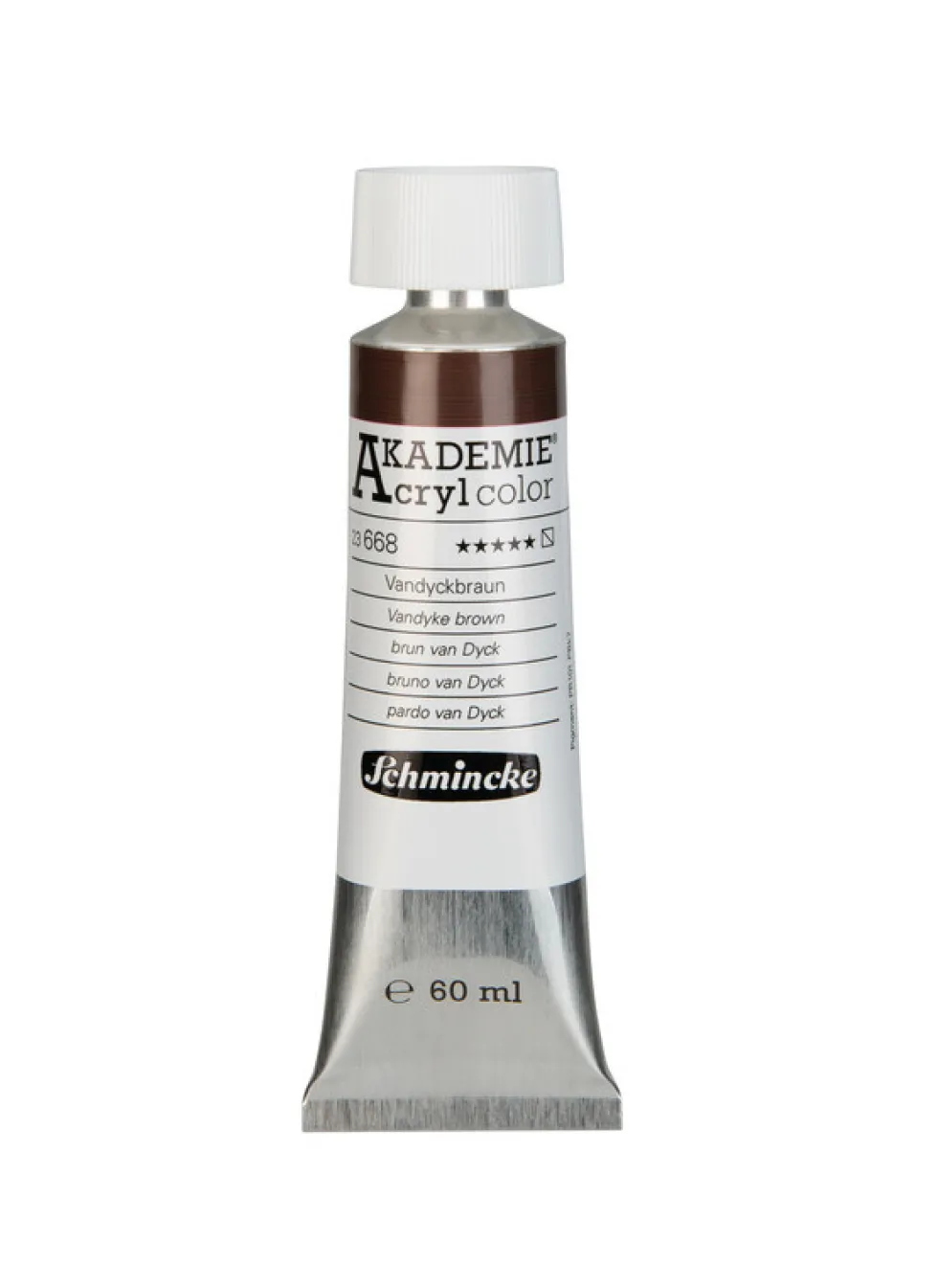 Farba akrylowa Akademie - Schmincke - 668, Vandyke Brown, 60 ml