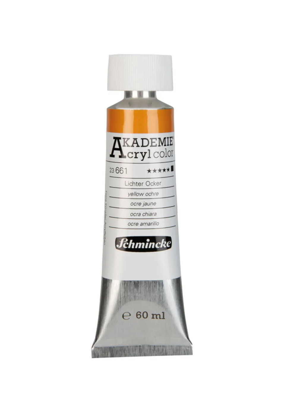 Farba akrylowa Akademie - Schmincke - 661, Yellow Ochre, 60 ml