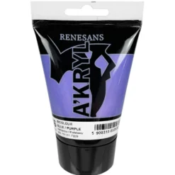 Farba akrylowa A'kryl Bicolor - Renesans - 76, blue purple, 100 ml
