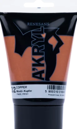 Farba akrylowa A'kryl metaliczna - Renesans - miedziana, 100 ml