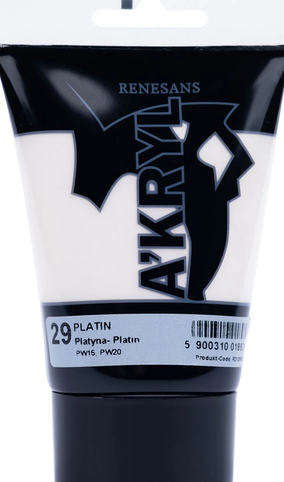 Farba akrylowa A'kryl metaliczna - Renesans - platynowa, 100 ml