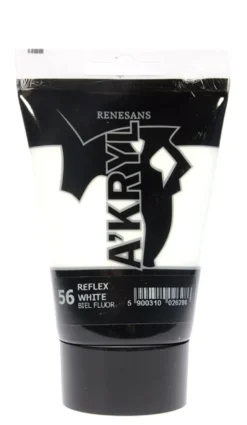 Farba akrylowa A'kryl - Renesans - biel fluorescencyjna, 100 ml