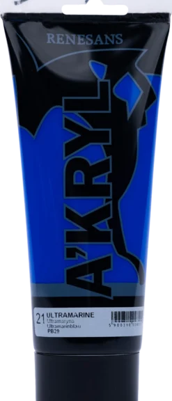 Farba akrylowa A'kryl - Renesans - błękit ultramaryna, 200 ml