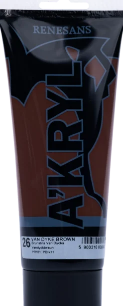 Farba akrylowa A'kryl - Renesans - brunatna van dycka, 200 ml